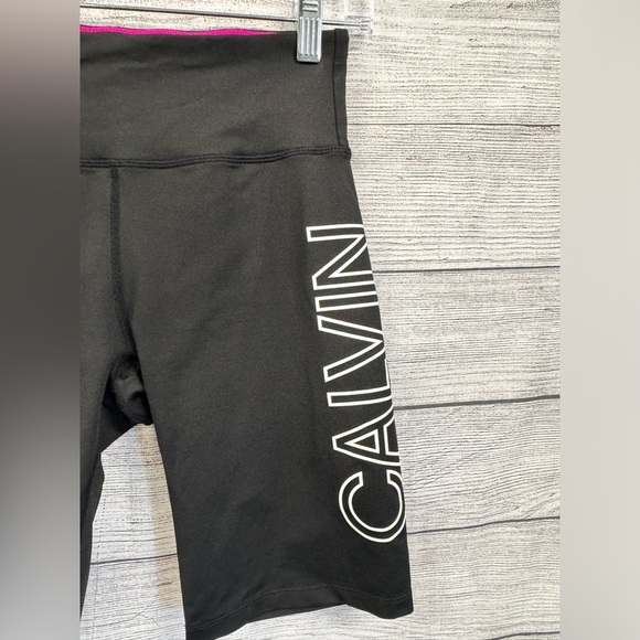 Calvin Klein Womens Outline-logo Bike Shorts Size Medium - Picture 5 of 6